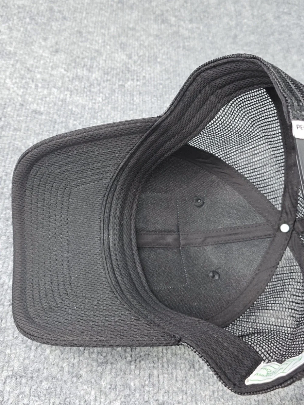 Peoples Golf Est. 2008 Black Trucker Mesh Golf Hat Cap Snapback